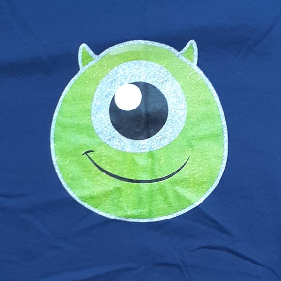 Mike Wazowski - Monsters Inc - New Women's Medium Navy Blue T-Shirt - Picture 2 of 4